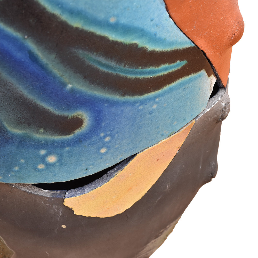 Raku Shard Ceramic Vessel