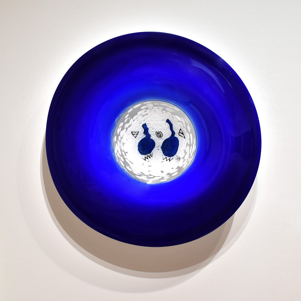 Blue Glass Plate