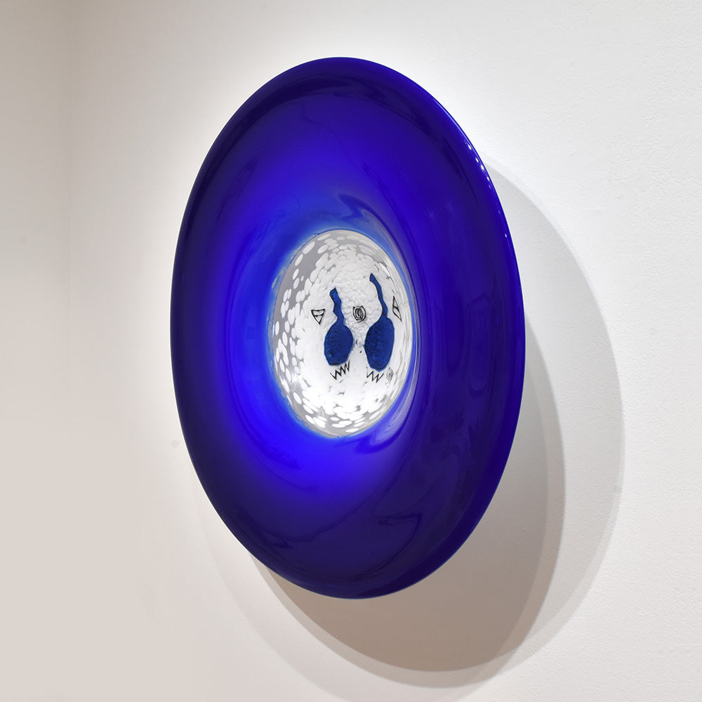 Blue Glass Plate