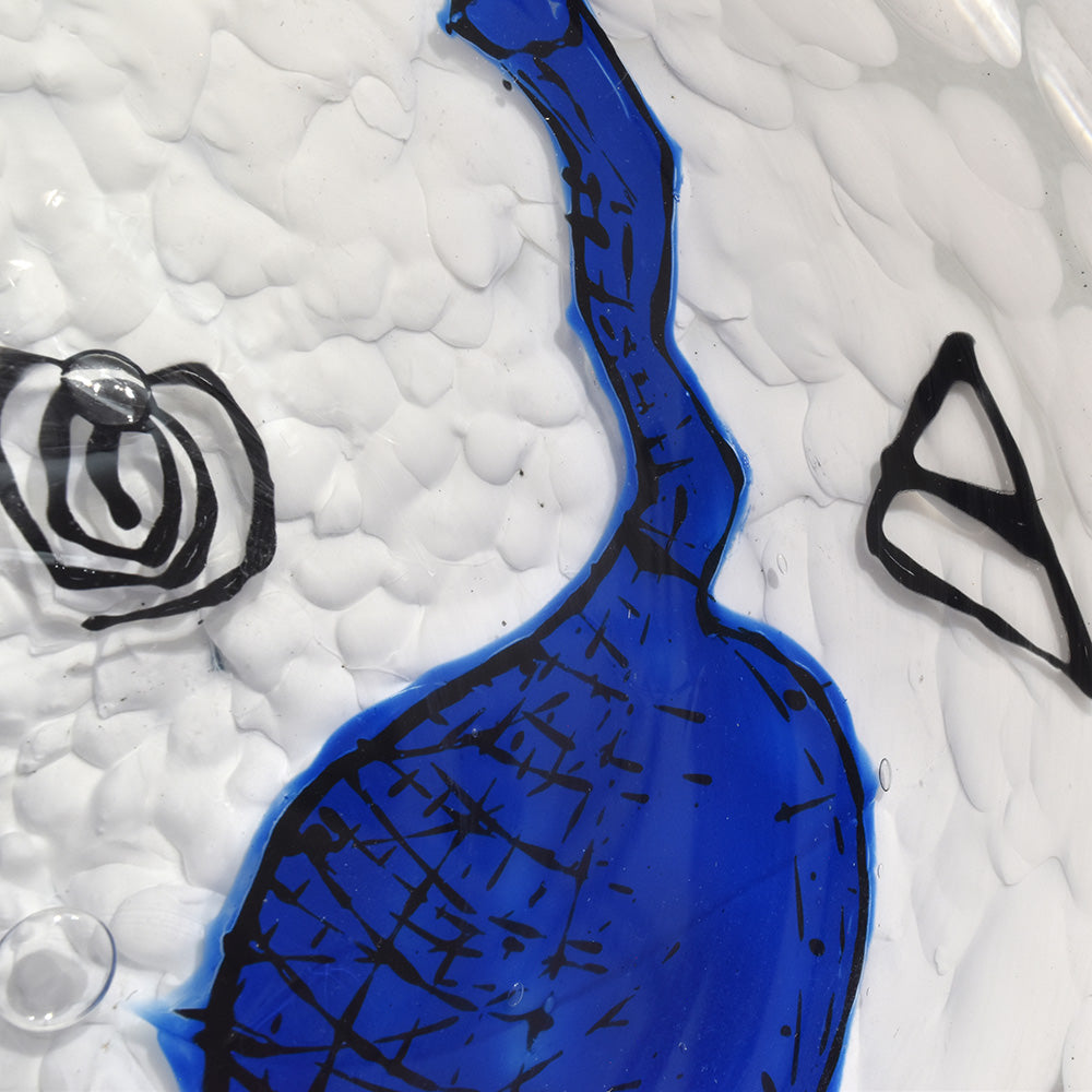 Blue Glass Plate