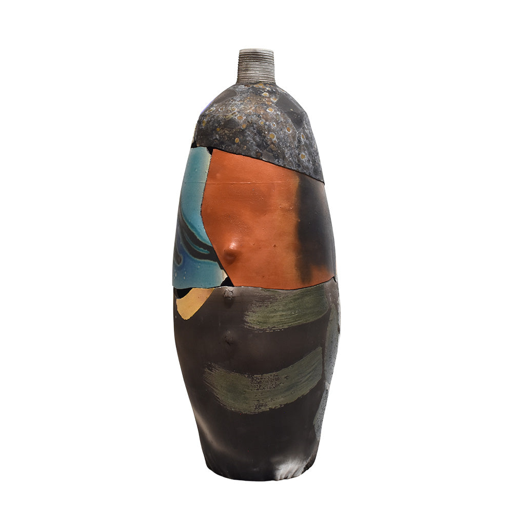 Raku Shard Ceramic Vessel